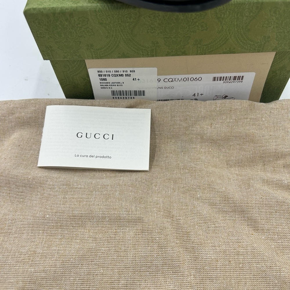 Women's Gucci, jordaan leather loafers size 41.5 made in Italy - Picture 8 of 10